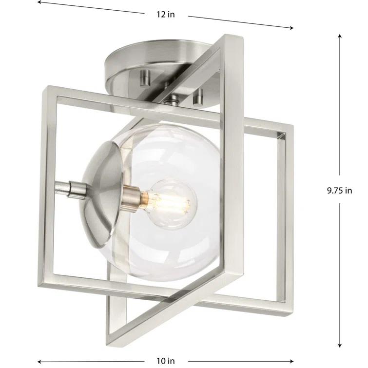 Deaton Glass Semi-Flush Mount Light
