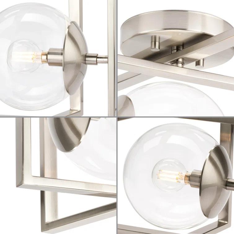 Deaton Glass Semi-Flush Mount Light