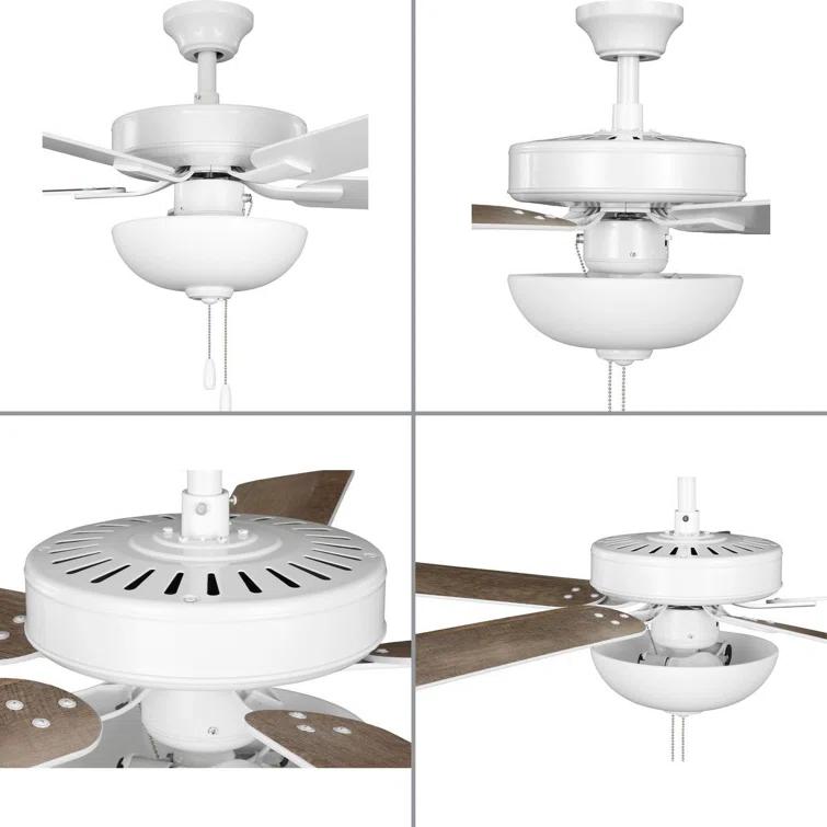 Airpro 52 In. 5-Blade AC Motor Transitional Ceiling Fan With Light