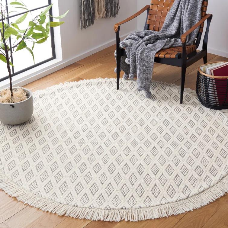 Natura NAT865 Hand Woven Indoor Accent Rug - Ivory/Grey - 3'x5' - Safavieh