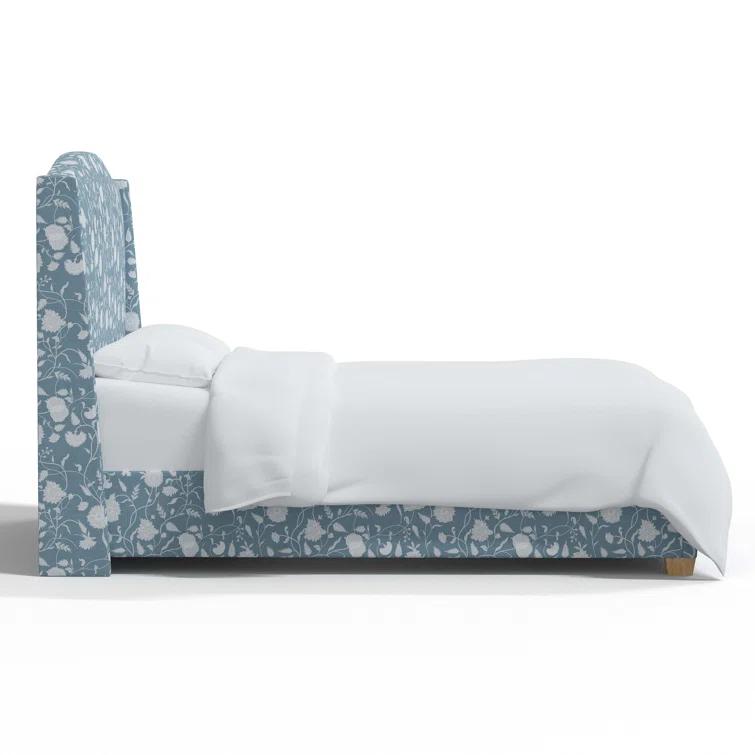 Hagerman Upholstered Wingback Bed