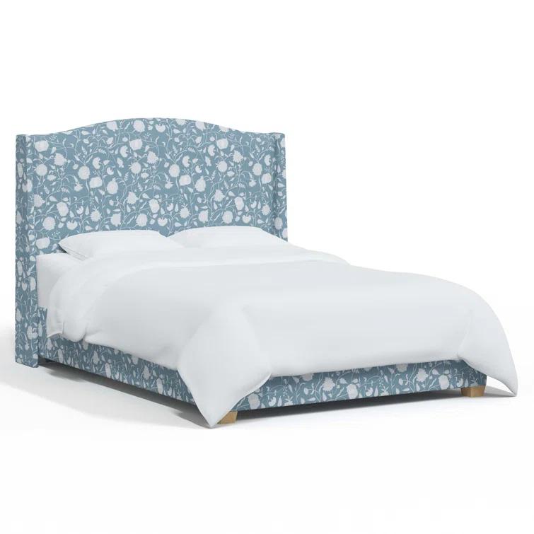 Hagerman Upholstered Wingback Bed