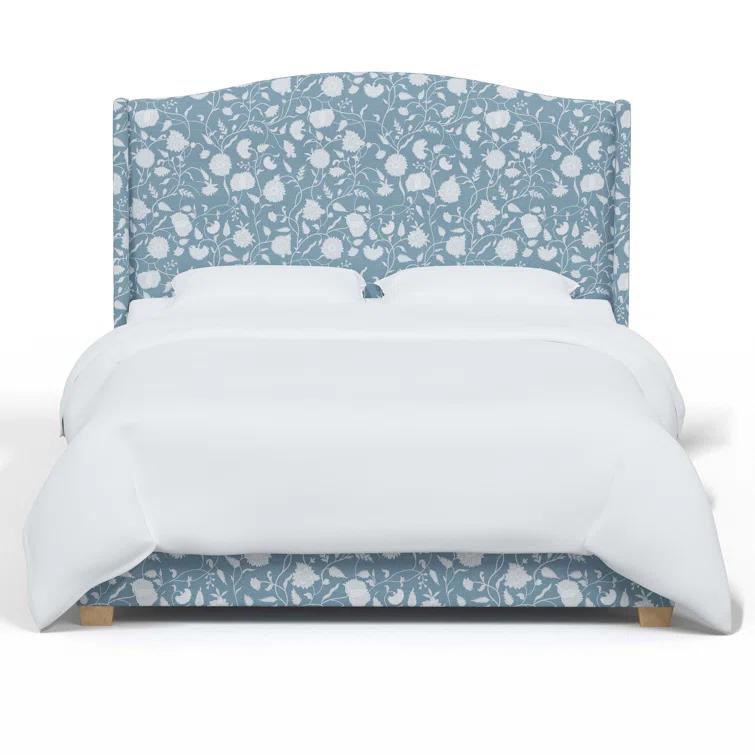 Hagerman Upholstered Wingback Bed