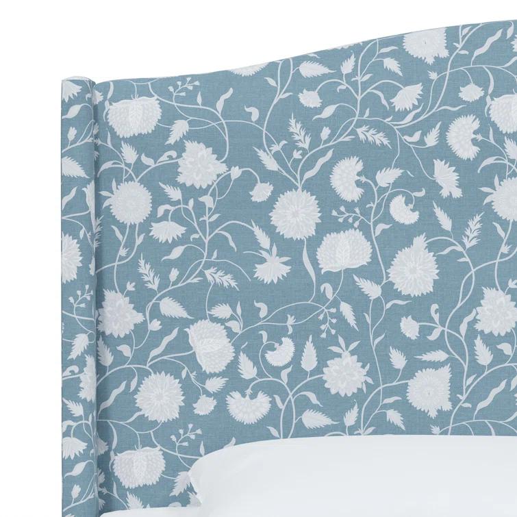 Hagerman Upholstered Wingback Bed