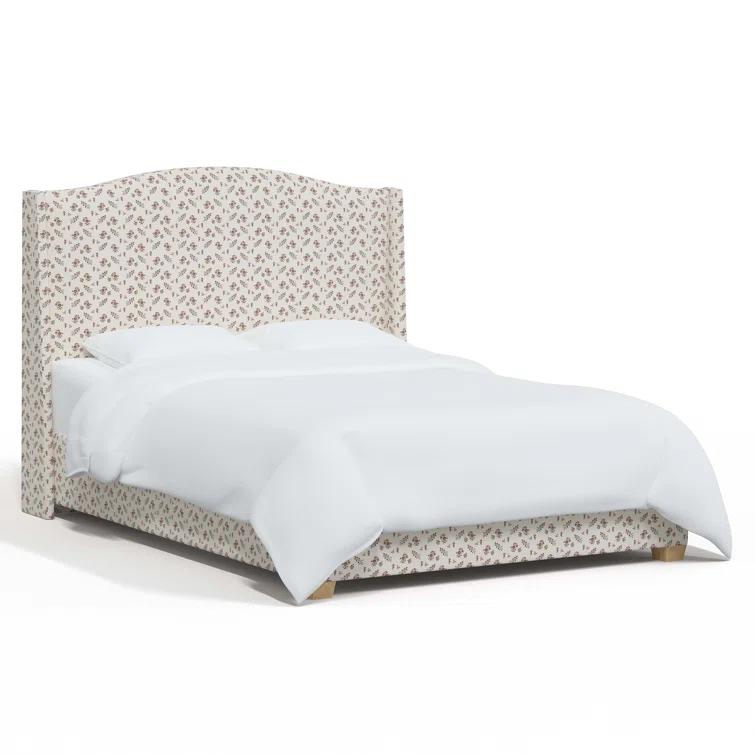 Hagerman Upholstered Wingback Bed