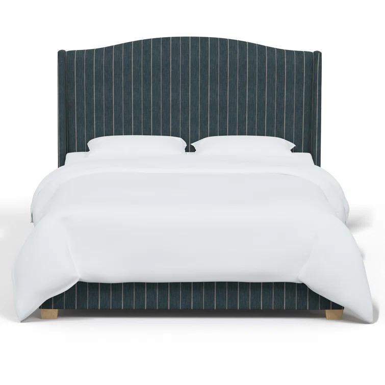 Hagerman Upholstered Wingback Bed