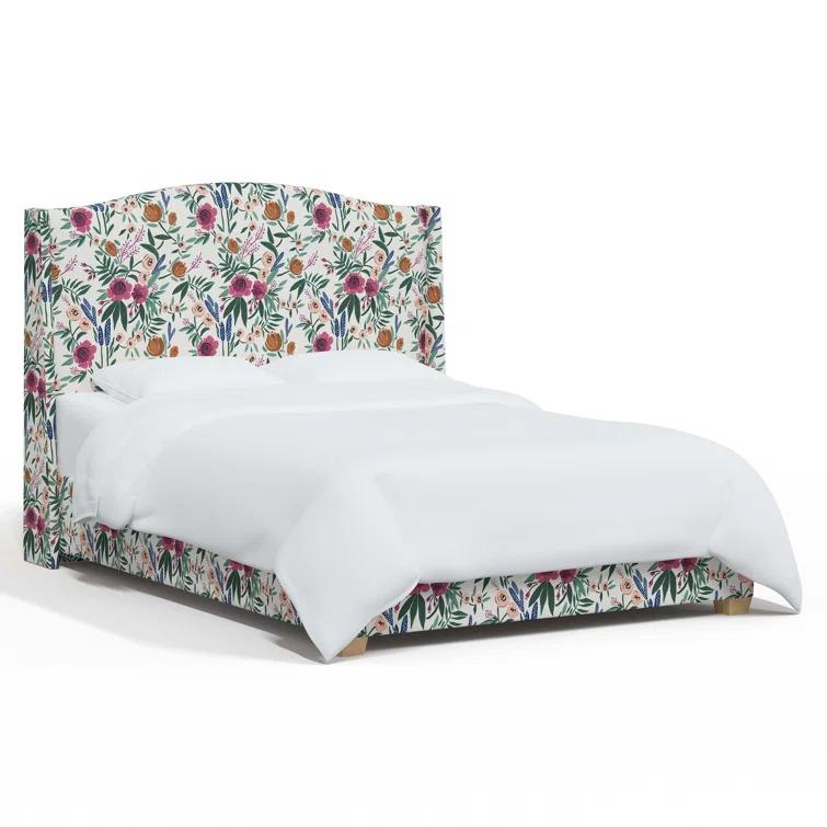 Hagerman Upholstered Wingback Bed