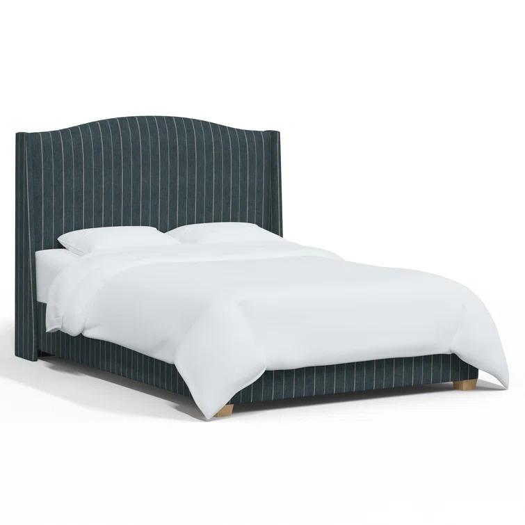 Hagerman Upholstered Wingback Bed