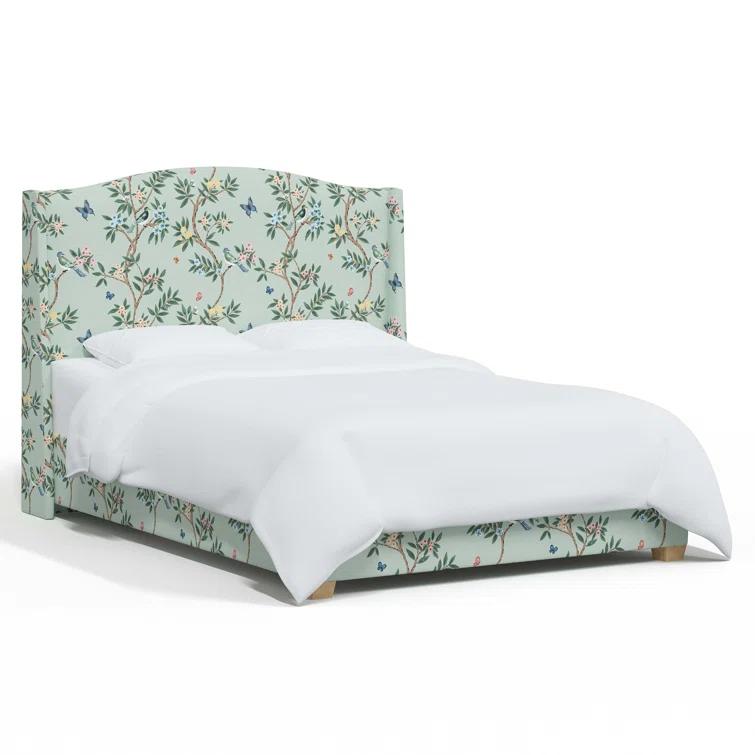 Hagerman Upholstered Wingback Bed