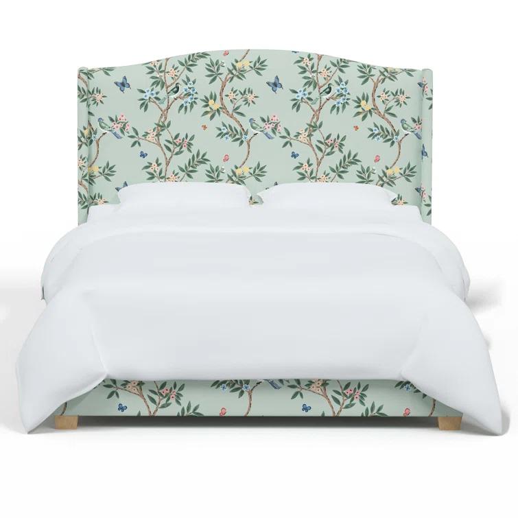 Hagerman Upholstered Wingback Bed