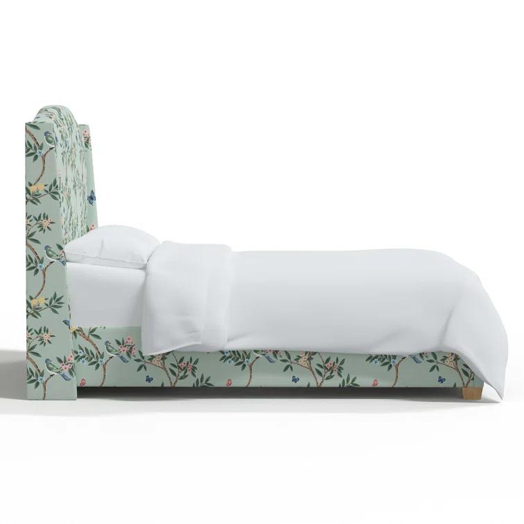 Hagerman Upholstered Wingback Bed