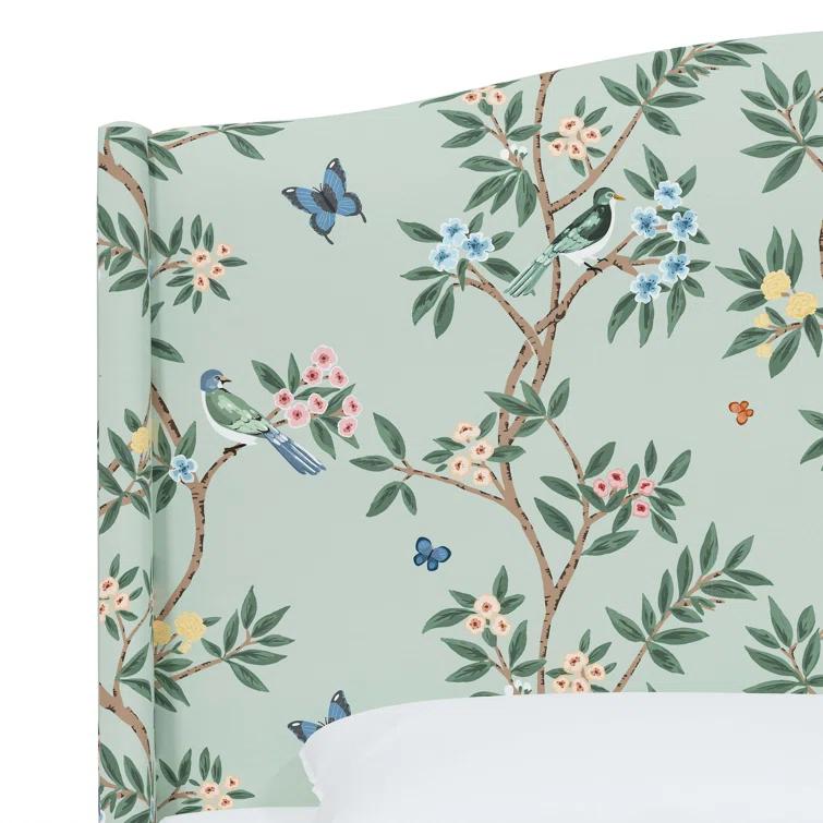 Hagerman Upholstered Wingback Bed