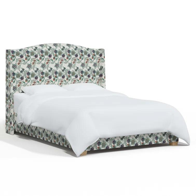 Hagerman Upholstered Wingback Bed