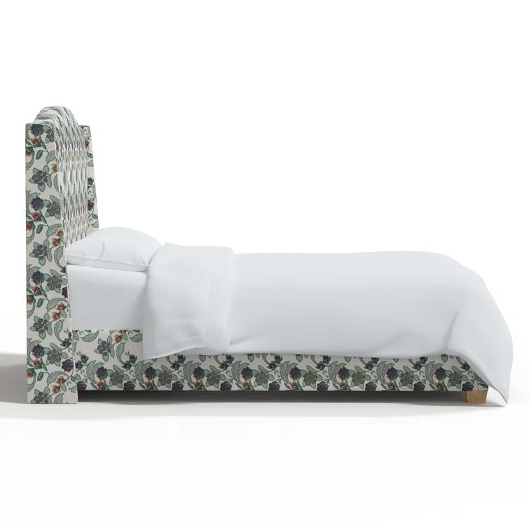 Hagerman Upholstered Wingback Bed