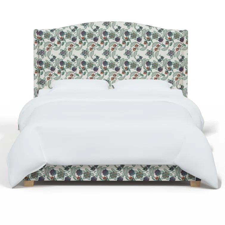 Hagerman Upholstered Wingback Bed