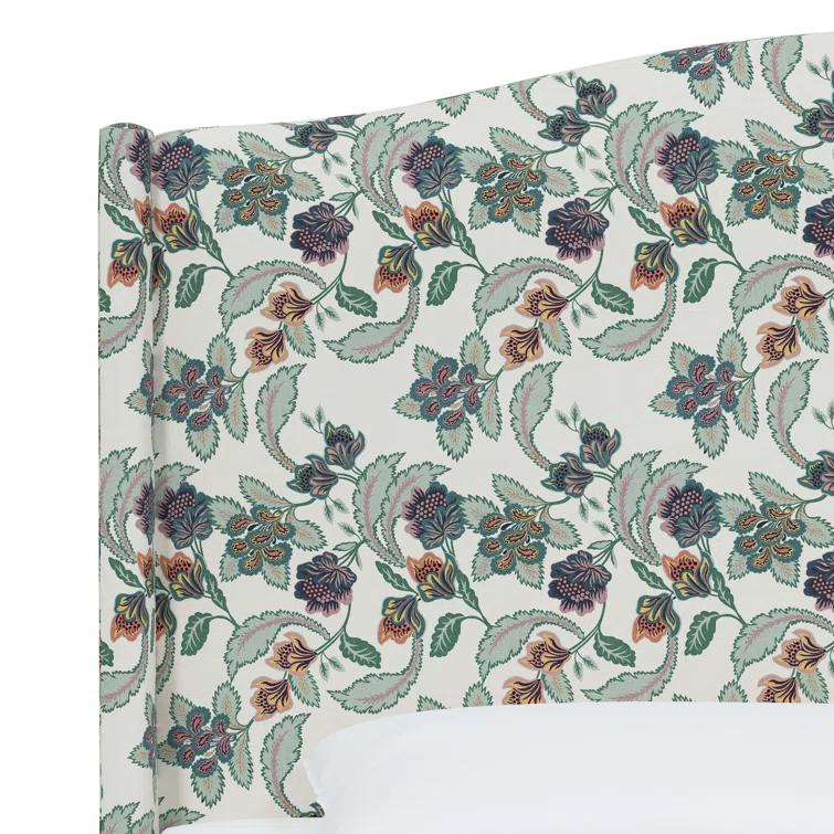 Hagerman Upholstered Wingback Bed