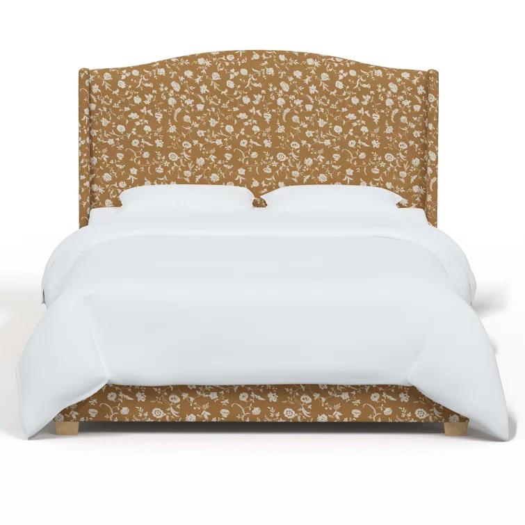 Hagerman Upholstered Wingback Bed