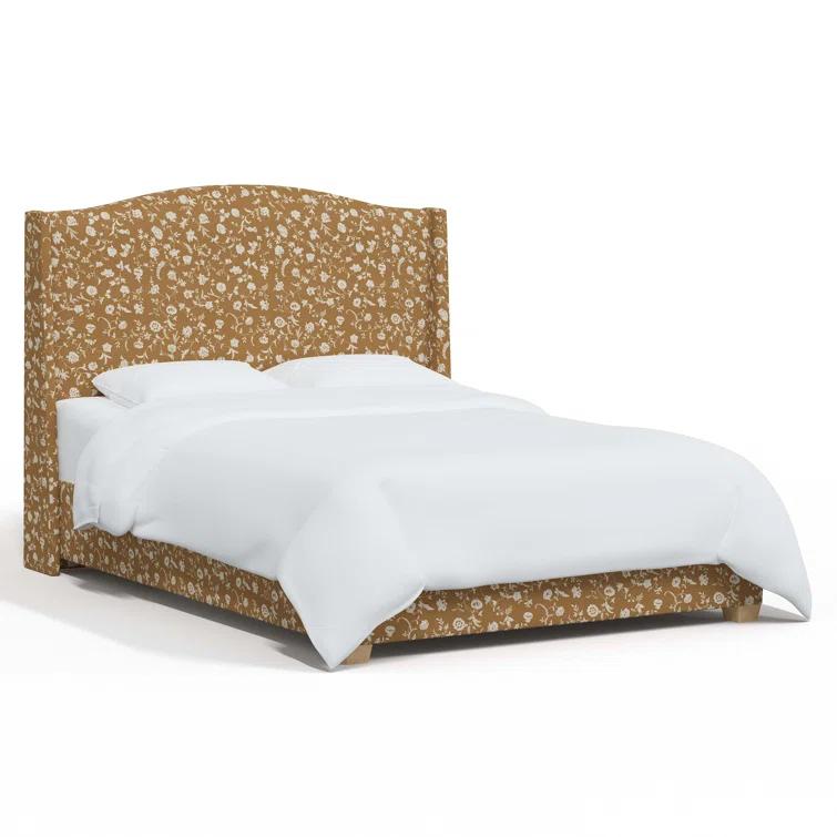 Hagerman Upholstered Wingback Bed