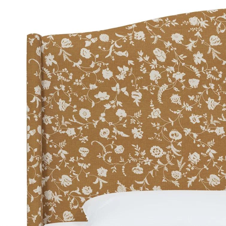 Hagerman Upholstered Wingback Bed