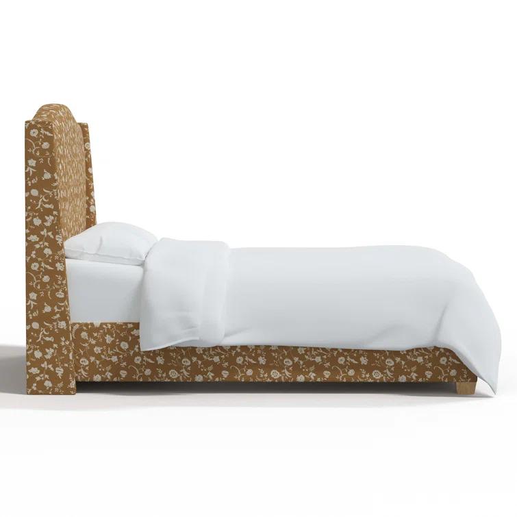 Hagerman Upholstered Wingback Bed