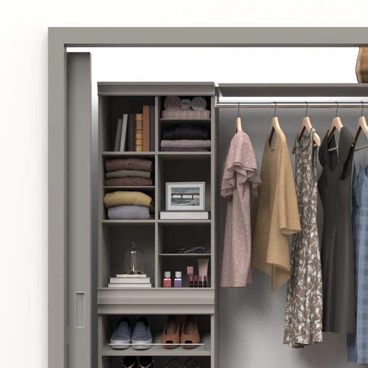 Modular Storage 21.38" W Shoe Shelf Unit with 4 Shelves