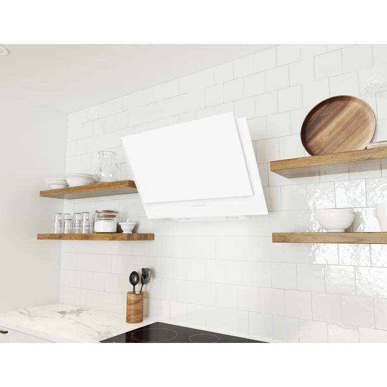 Designer Zephyr 90 cm. Shell Only Wall Mount Range Hood with LED Lights