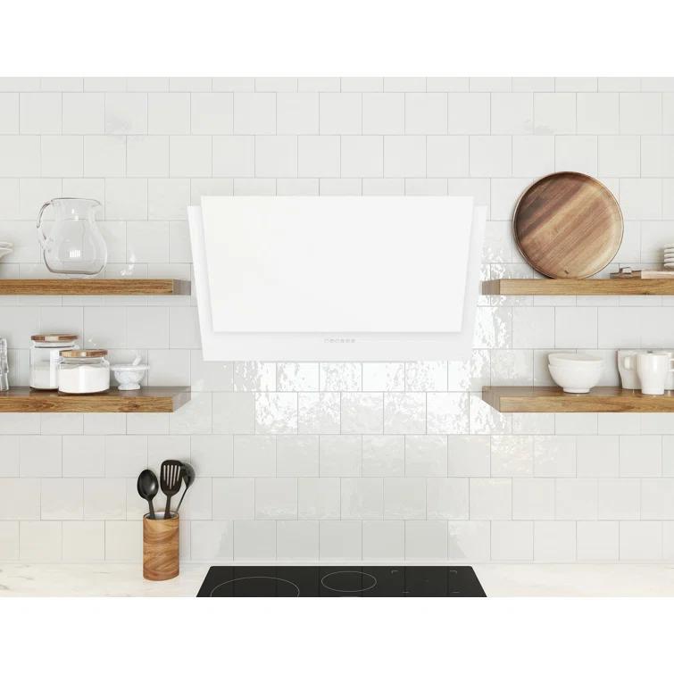Designer Zephyr 90 cm. Shell Only Wall Mount Range Hood with LED Lights