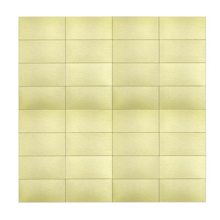 Metal Peel and Stick Subway Tile