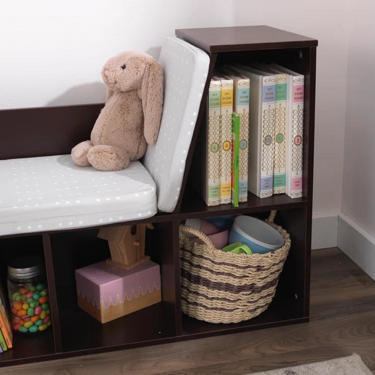 KidKraft Bookcase with Reading Nook, 6 Shelves