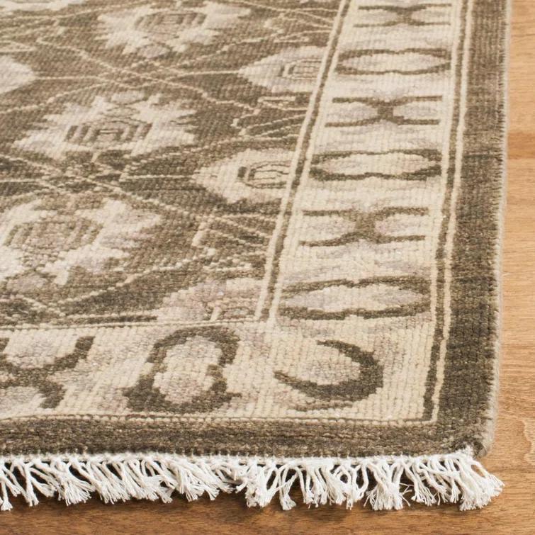 Oushak Hand Knotted Wool Oriental Rug