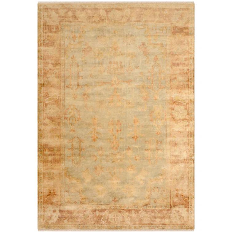 Oushak Hand Knotted Wool Oriental Rug