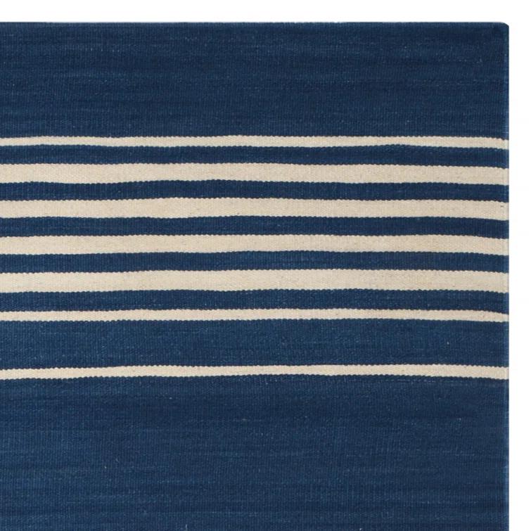 Pacific Stripe Handmade Wool 6' x 9' Area Rug