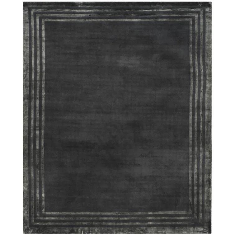Platinum Elegance 8' x 10' Hand-Knotted Wool-Viscose Blend Area Rug