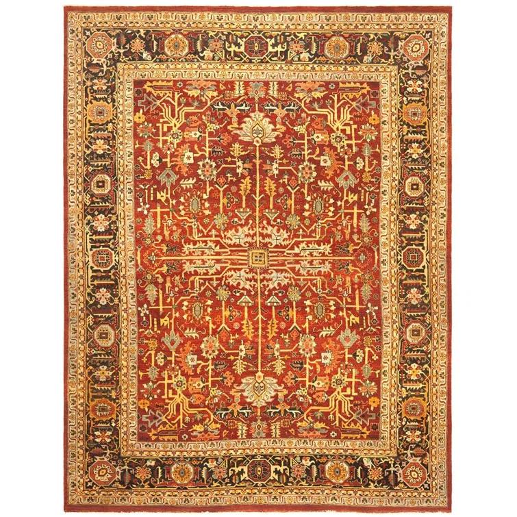Old Russet Hand-Knotted Premium Wool 8' x 10' Area Rug