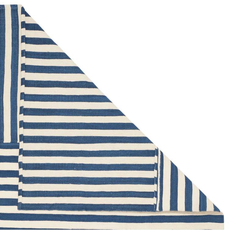Pacific Stripe Handwoven Wool Rectangular Area Rug