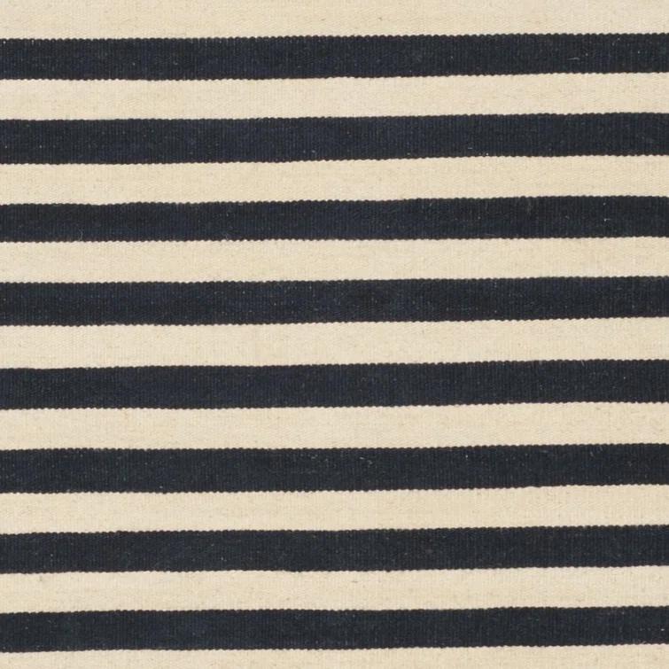 Cinder Stripe Handwoven Wool Rectangular 6' x 9' Rug