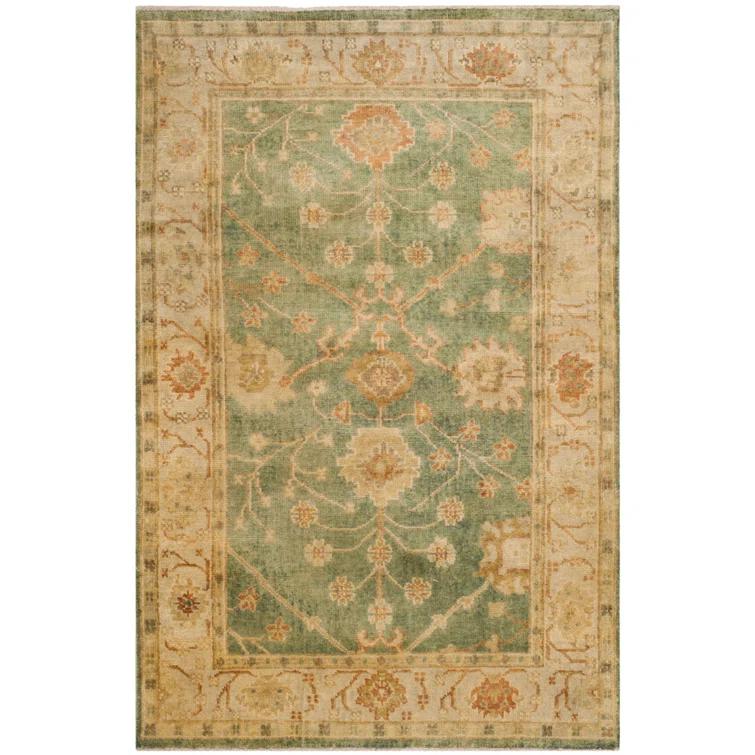 Oushak Hand Knotted Wool Oriental Rug