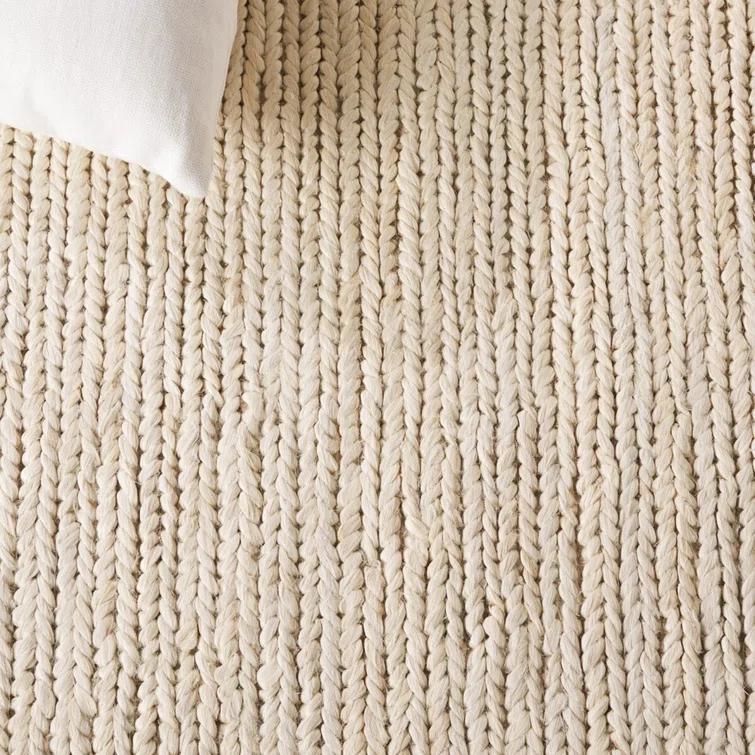 Hand-Knotted Birch & Cotton Blend 8' x 10' Area Rug