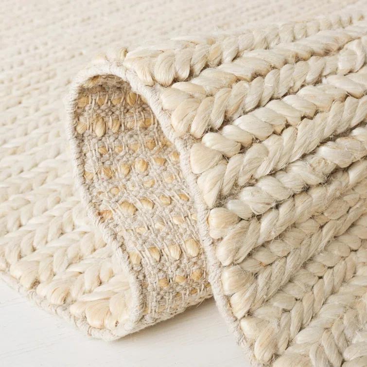 Hand-Knotted Birch & Cotton Blend 8' x 10' Area Rug