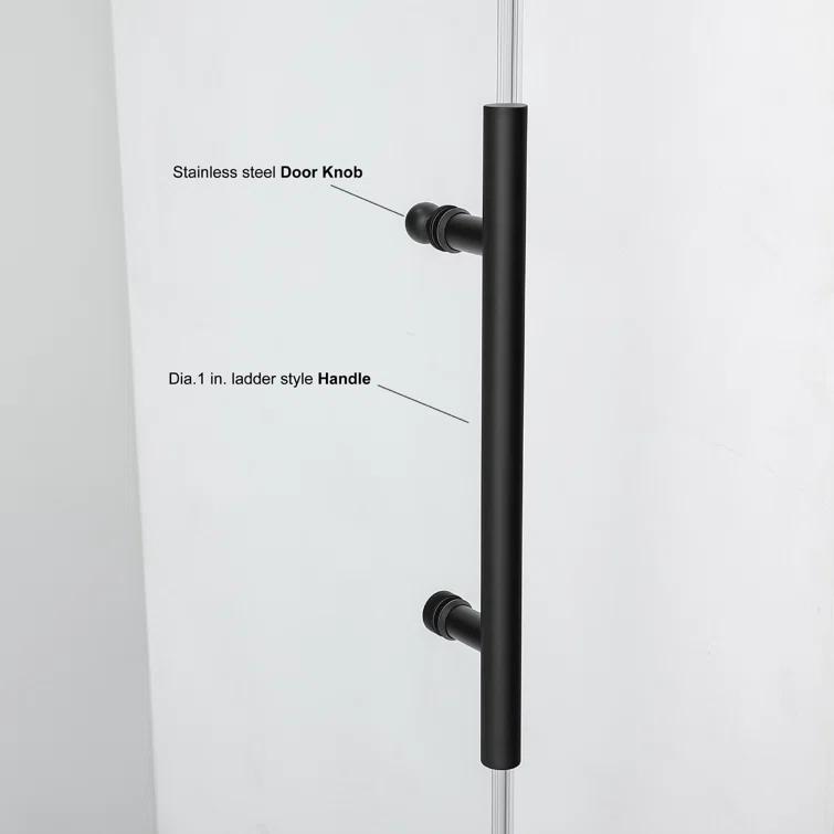 48-52” W x 78” H Sliding Frameless Shower Door