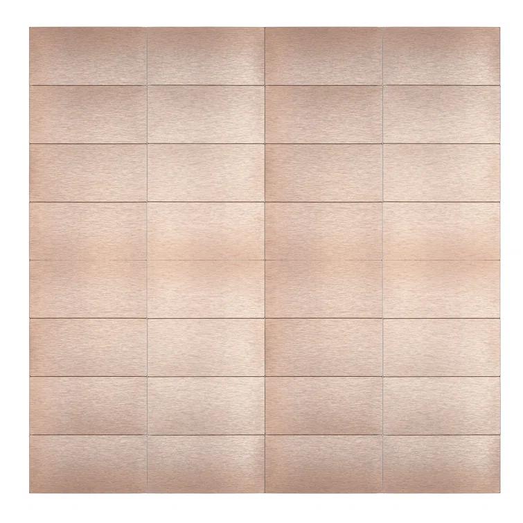 Metal Peel and Stick Subway Tile