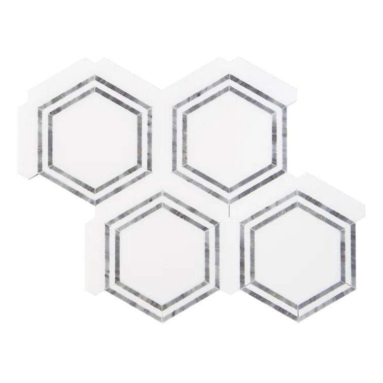 Marble Honeycomb Mosaic Wall & Floor Tile