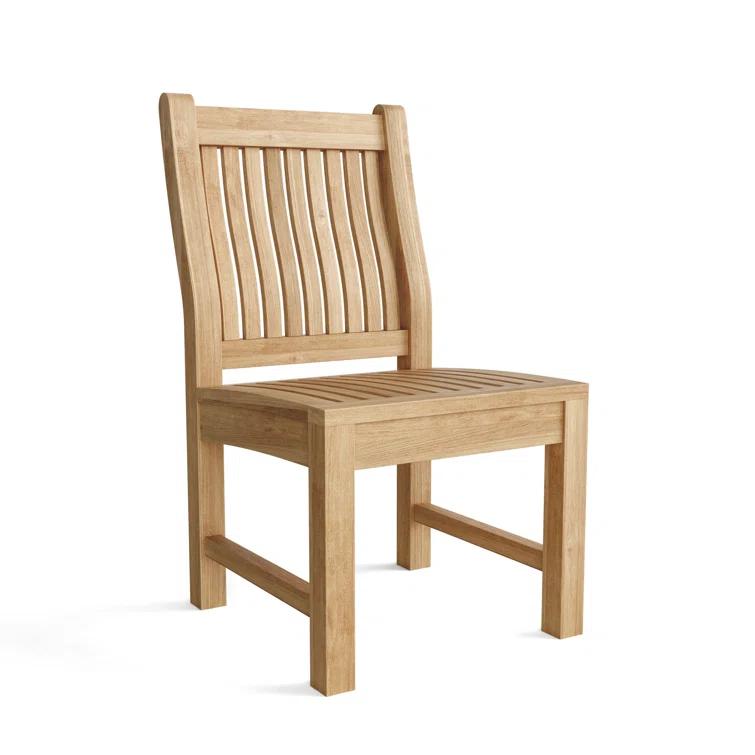 Anderson Teak Sahara Dining Side Chair 11-Pieces Oval Dining Set