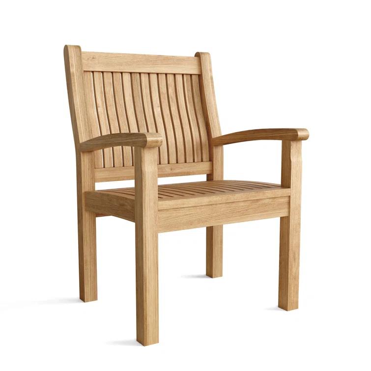 Anderson Teak Sahara Dining Side Chair 11-Pieces Oval Dining Set