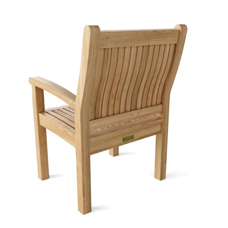 Anderson Teak Sahara Dining Side Chair 11-Pieces Oval Dining Set