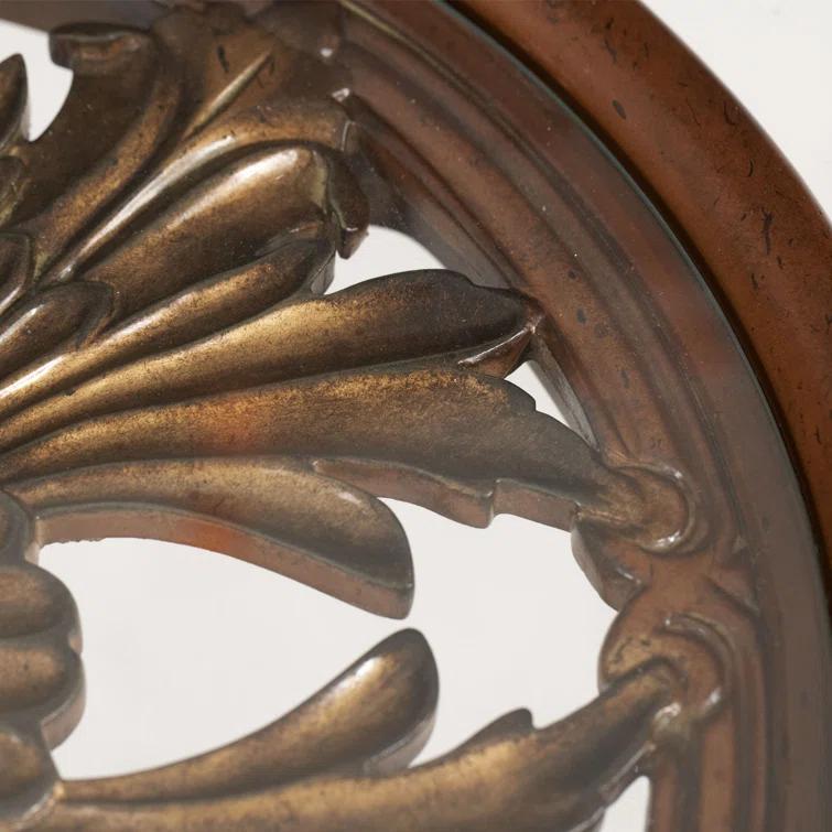 Villa Valencia Glass Tray Top End Table