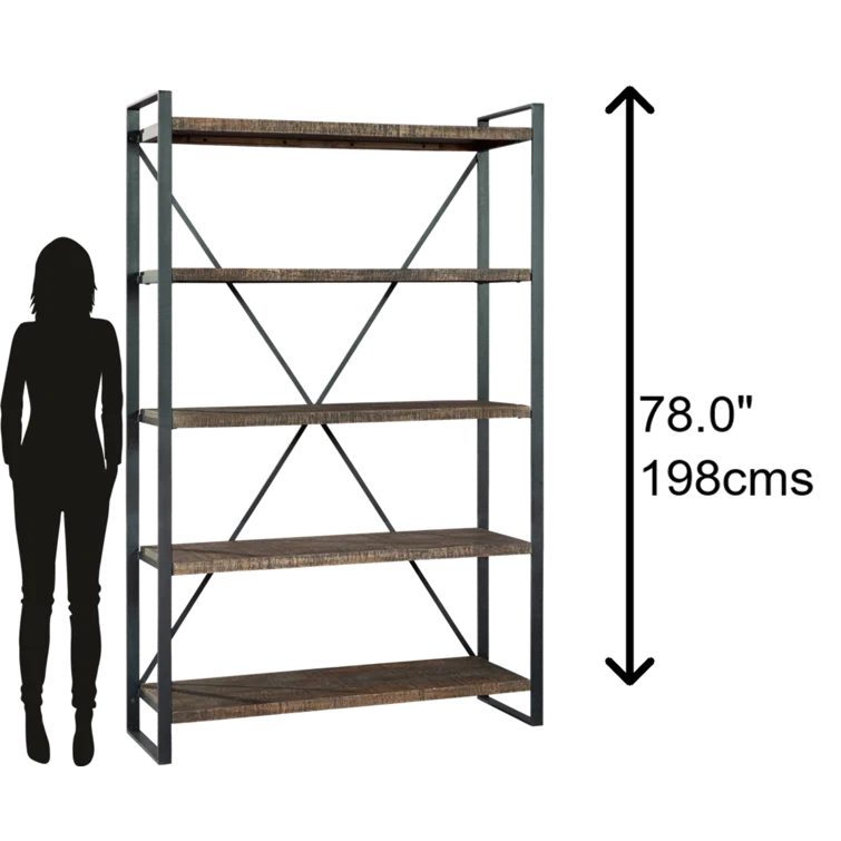 Hyde Wide Etagere Bookcase