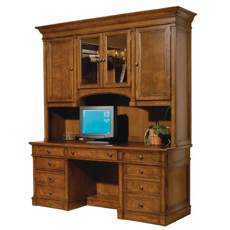 Hekman 79101 Executive Credenza 7-9101 Urban Ash Burl
