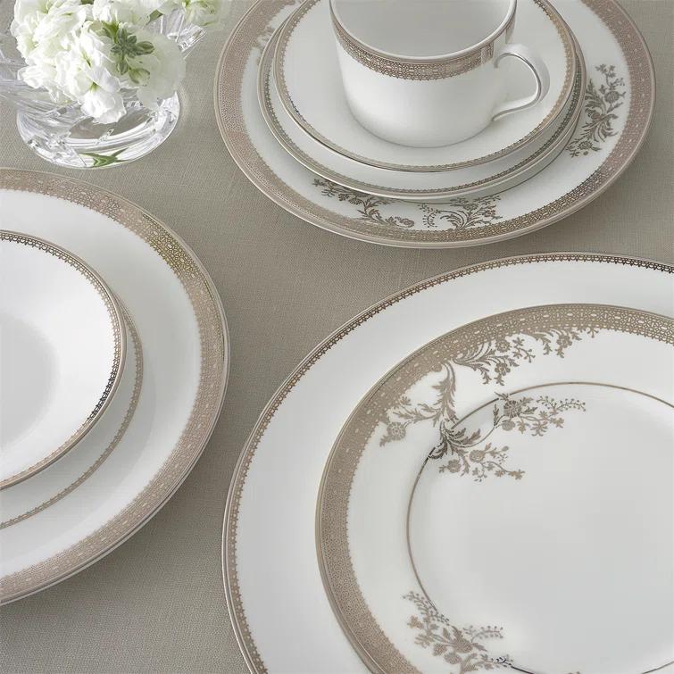 Vera Wang Lace Gold 5 Piece Bone China Place Setting, Service for 1