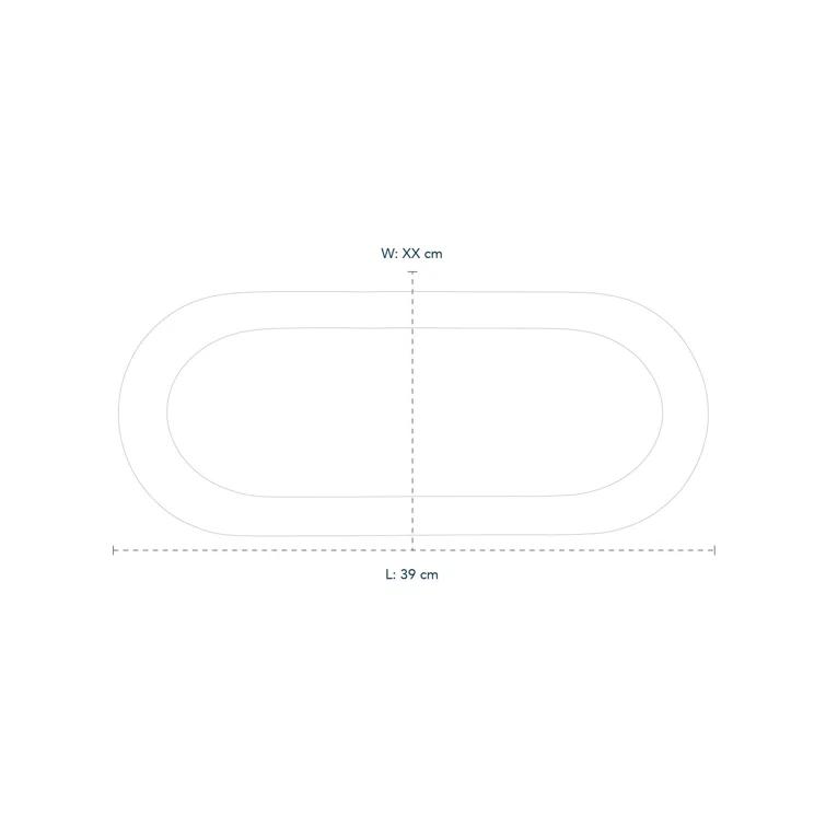 Royal Copenhagen Inspired Ceramic Tiered Oval Christmas Serving Platter